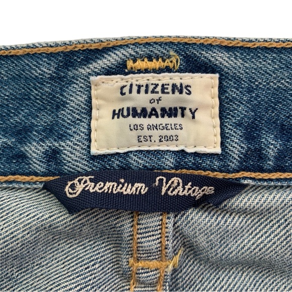 Citizens of Humanity Womens 25 Waist 30” Emerson Crop Slim Boyfriend Jeans Mid R - Picture 8 of 12